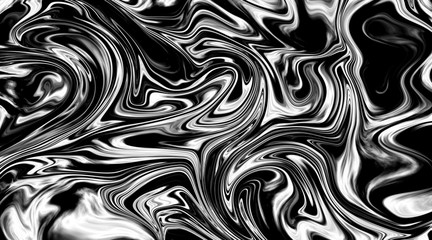 Black and White Abstract Liquify Effect Background Texture