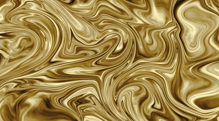 Gold Abstract Liquify Effect Background Texture