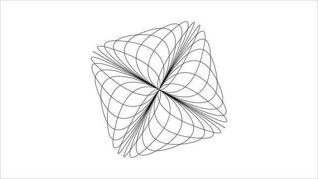Motion background with moving geometric shapes.