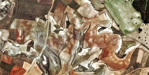 autumn, tribute to Picasso, abstract photography of the Spain, aerial view, representation of human...