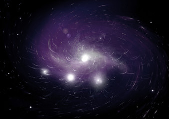 galaxy in a free space