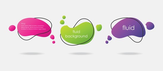 Fluid Background with Dark Line Sets. Abstract and Dynamic Shape Vector Design Isolated on White Background.