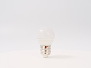 led lamps with cap on a white background