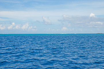 landscape the beautiful island on Maldives