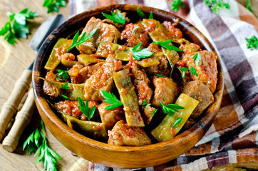 Beef Stew with Green Beans and Tomatoes