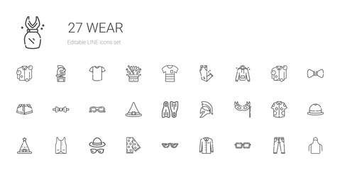 wear icons set