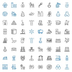 chemical icons set