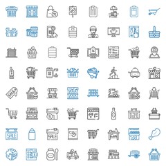 cart icons set