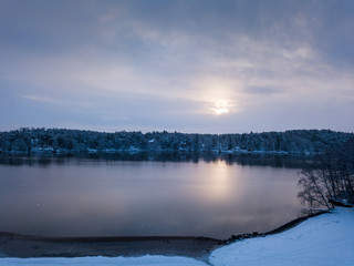 Winter weather in Ruissalo National Park, Turku Finland. Shot in December 2018.