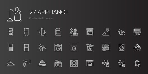 appliance icons set