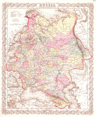 1855, Colton Map of Russia