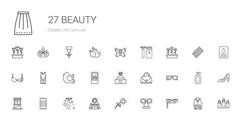 beauty icons set