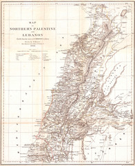 Map of Lebanon 1856, Kiepert 