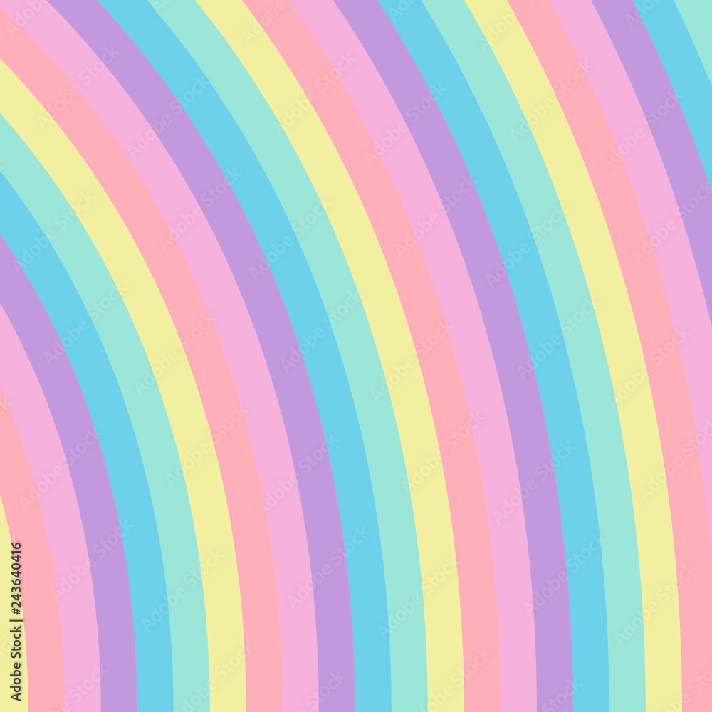 Poster rainbow color lines pattern.