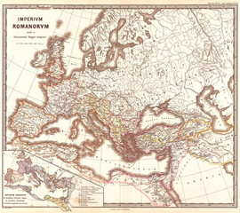 1865, Spruner Map of the Roman Empire under Constantine