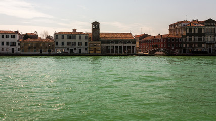 Fototapeta na wymiar Beautiful view to Venice from the sea. Italy