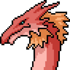 Fototapeta premium vector pixel art monster head