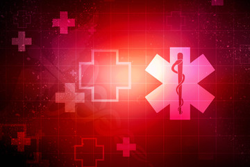 2d illustration medicine pharmacy sign snake