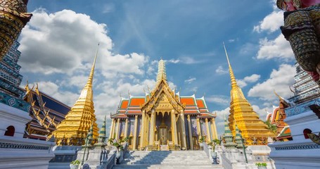 Attractions Popular culture history Wat Phra Kaew Ancient temple in bangkok Thailand