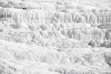 Fototapeta premium Travertine pools and terraces, Pamukkale, Turkey