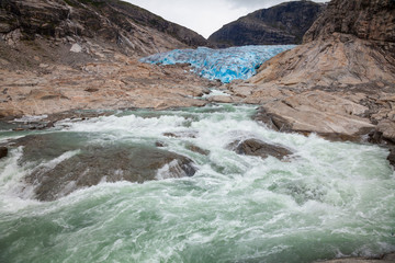 Nigardsbreen glacier river  Jostedalsbreen National Park Sogn og Fjordane Norway Scandinavia