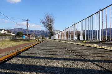 Fototapeta na wymiar 南阿蘇鉄道の風景(日本の熊本県阿蘇郡南阿蘇村)、南阿蘇鉄道高森線