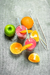 Fruit smoothie with berries.