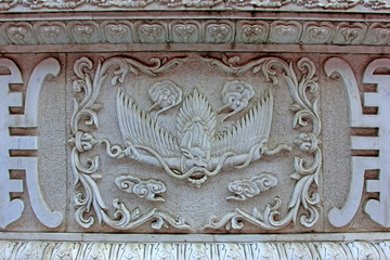White marble sculpture