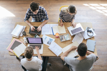 University Students Study Together