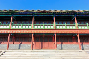 After the temple buildings scenery in mammon temple, Hohhot city, Inner Mongolia autonomous region, China