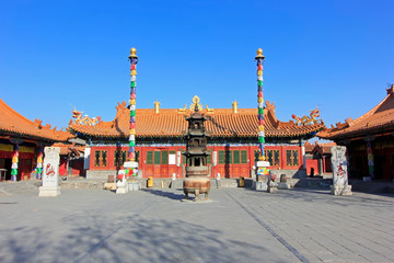 Dazhao Lamasery building scenery, Hohhot city, Inner Mongolia autonomous region, China