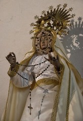 Obraz premium Statue de la Vierge à Muelas del Pan, Castille et León, Espagne