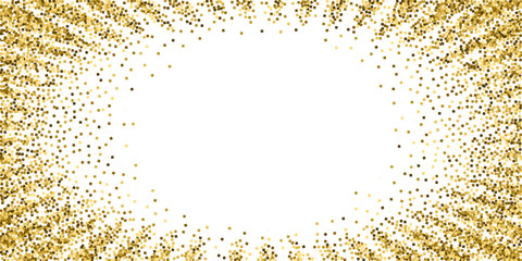 Gold glitter luxury sparkling confetti. Scattered 