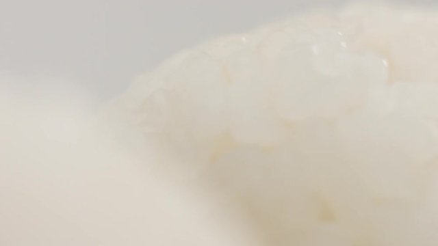 macro rice texture of onigiri rice ball Japanese food