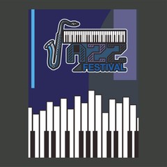 Beautiful modern classical music festival poster or flyer template. Ideal for local events announcement and promotions – Vector