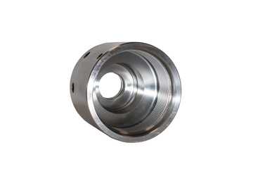 Isolated engine metallic sleeve / Cylinder Liner on a white background