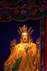 golden Buddha in the Dazhao Lamasery, Hohhot city, Inner Mongolia autonomous region, China