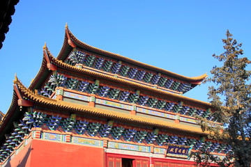 Obraz premium Goddess of mercy temple architecture