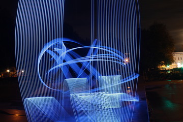light painting abstract
