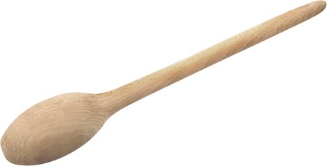 The Back of a Wooden Spoon - Isolated