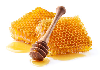 Honeycombs in closeup