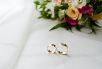 wedding rings, close-up