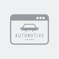 Automotive page online icon