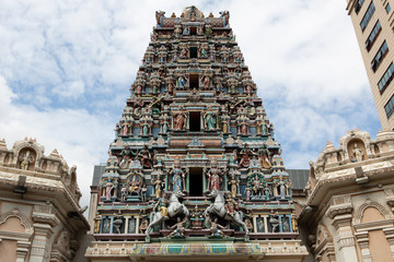 The Kuala Lumpur Malaysia - Sri Maha Mariamman Temple Dhevasthanam, Hindu temple in Chinatown