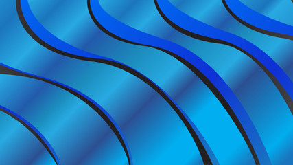 Blue waves abstract