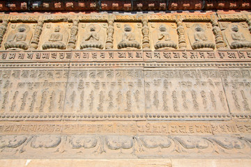 figure of Buddha and scripture in the Five Pagoda Temple, China