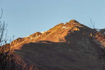 Mombarone Monte Barone Mountain Peak in Canavese and Biellese region Piemonte Piedmont Italy