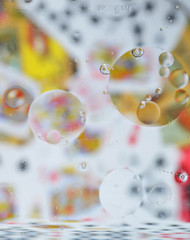 abstract background with bubbles