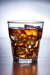 Glass of Whiskey and Ice