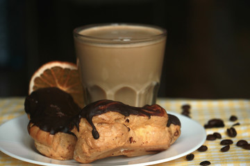 coffee and eclairs